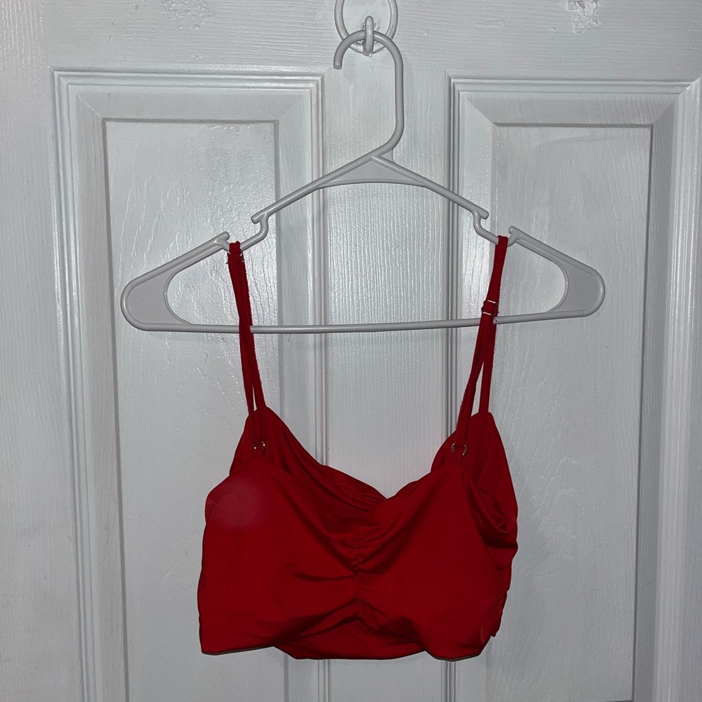 Red Ruched Set - Picture 6 of 7
